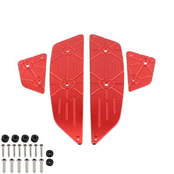 Placa reposapiés para motocicleta, almohadillas apoyo para los pies, cubierta, accesorios para motocicleta, repuestos, pieza repuesto para Rojo