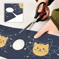 thumbnail image 6 of Yayeee Faucet Mat for Kitchen Sink 14.7" Diatomite Long Splash Guard Pad, Orange Cat Planet, 6 of 7