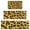 Yellow and Brown, variant on Zebra and Leopard Print Pattern Kitchen Rugs Sets Of 3,Kitchen Runner Rugs Non Skid Washable,Decorative Kitchen Floor Mats for Kitchen,Sink,Laundry,17"x30"+ 17"x47" + 17"x59"
