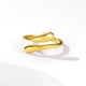 thumbnail image 2 of Anillo de plata 925 de Europa y Estados Unidos, abierto, liso, sencillo, gota de agua, anillo femenino, lágrimas de ángel, 2 of 5