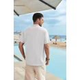 thumbnail image 4 of Camisa De Lino Hombre Caballero Moda Casual Italia, 4 of 8