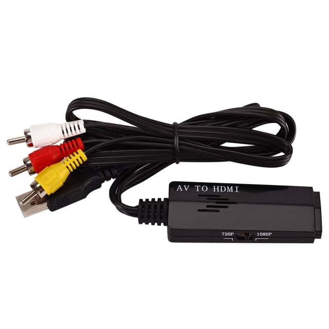 Portátil Mini HD Compuesto AV RCA a HD Video Adaptador Audio AV Cable Cable Convertidor Methold EL5618-00B