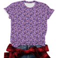 thumbnail image 1 of Junur Women's Midsummer Witches Gather T-Shirt Halloween Witch Party Shirts Short Sleeve Crew Neck Flowers Moon Graphic Tees S-5XL, 1 of 1