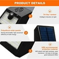 thumbnail image 4 of Solar Security Alarm Light Outdoor,LED Motion Sensor Solar Strobe Wall Light,129db Siren Sound Alert Warning Lamp 6 Modes for Farm Villa Garden Warehouse Barn Orchard, 4 of 7