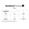 thumbnail image 2 of Design Ideas MeshWorks 2 Tier Metal Storage Shelving Unit Rack, Black, 2 of 7