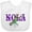 AA-White, variant on Inktastic NOLA Mardi Gras Crayfish in Purple Boys or Girls Baby Bib
