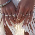 thumbnail image 1 of Mujer 12 Piezas Anillos Anillos de Plata para Adolescentes Niñas Conjunto de Anillos para Mujer Anillos, 1 of 5
