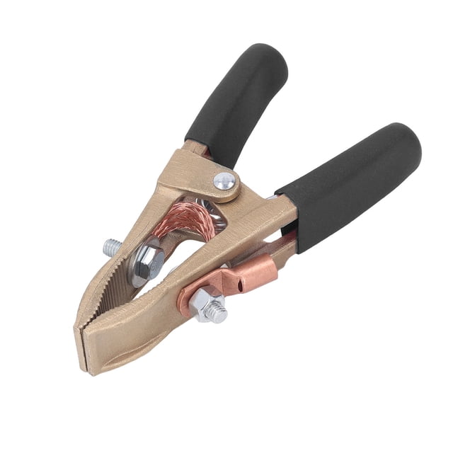Abrazadera De Tierra De Soldadura De Latón 500A Cubierta De Manija Antideslizante De Gran Diámetro Ideal Para Soldadura Por Resistencia De Soldadura De Gas