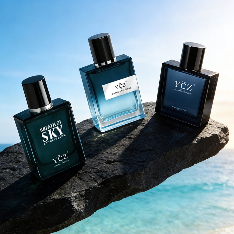 Ycz 3 in 1 Men's Cologne Gift Set,5.1 oz(3 x 1.7 oz)Long Lasting