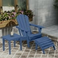 thumbnail image 5 of AreShark Folding Adirondack Footrest, All Weather Adirondack Ottoman Without Assembly, Navy, 5 of 12