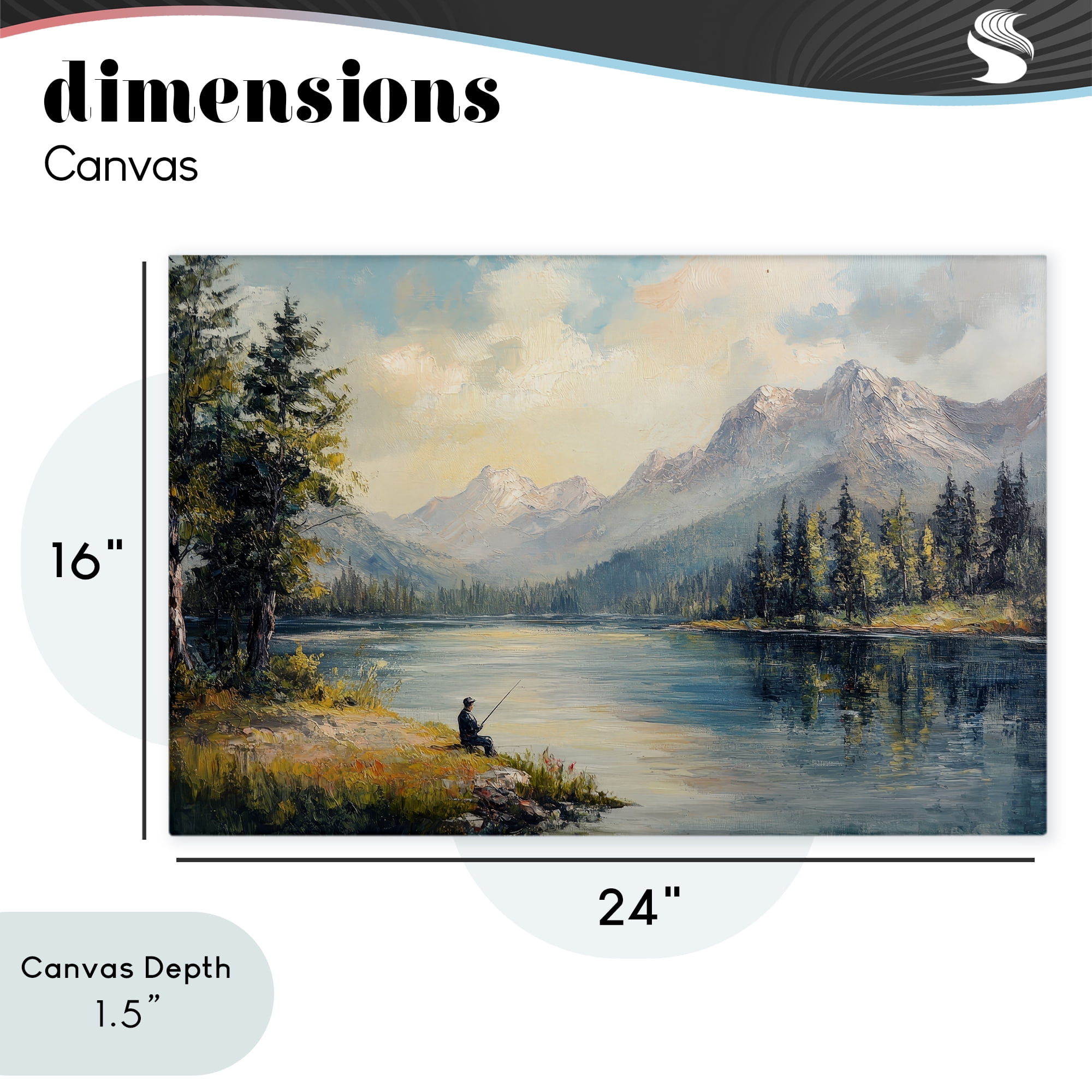 Stupell Industries Secret Fishing Spot Canvas Wall Art, design by Petal Prints Design