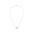 thumbnail image 3 of Women's Welry Sapphire Six Stone Bar Pendant Necklace in 10kt Gold, 17", 3 of 5