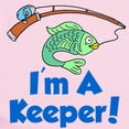 thumbnail image 2 of CafePress - Im A Keeper Fish Body Suit - Baby Light Bodysuit, Size Newborn - 24 Months, 2 of 4