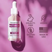 Dermatouch Retinol Face Serum Anti Aging Skin Care Formula with Hyaluronic Acid, 1.7 fl Oz