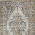 thumbnail image 4 of 4' X 6' Grey And Light Blue Oriental Power Loom Non Skid Area Rug, 4 of 6