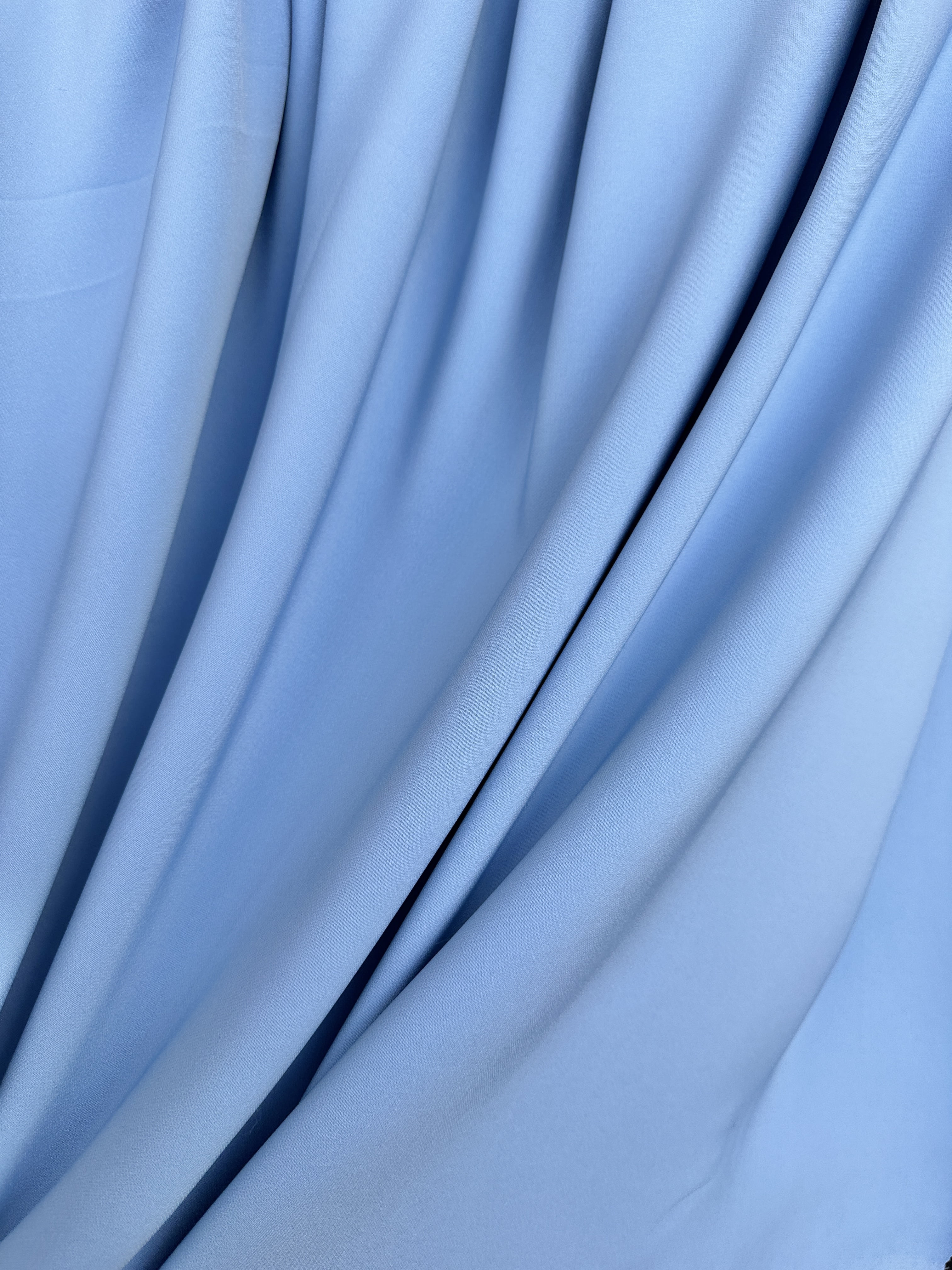Royal blue matte double-sided stretch crepe fabric — Tissus en Ligne