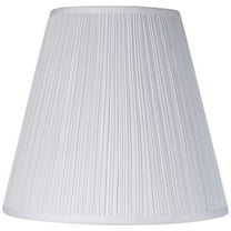 Springcrest Finish Medium Mushroom Pleated Lamp Shade 9" Top x 16" Bottom x 14.5" High x 14.75" Slant (Spider) Replacement with Harp and Finial