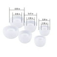thumbnail image 2 of In-Ear Headphone Replacement Tips - 3 Pairs S/M/L 10/12/14mm Silicone Earbud Gels, Noise Isolation Ear Caps for Earphones, Black White Comfort Fit, 2 of 7