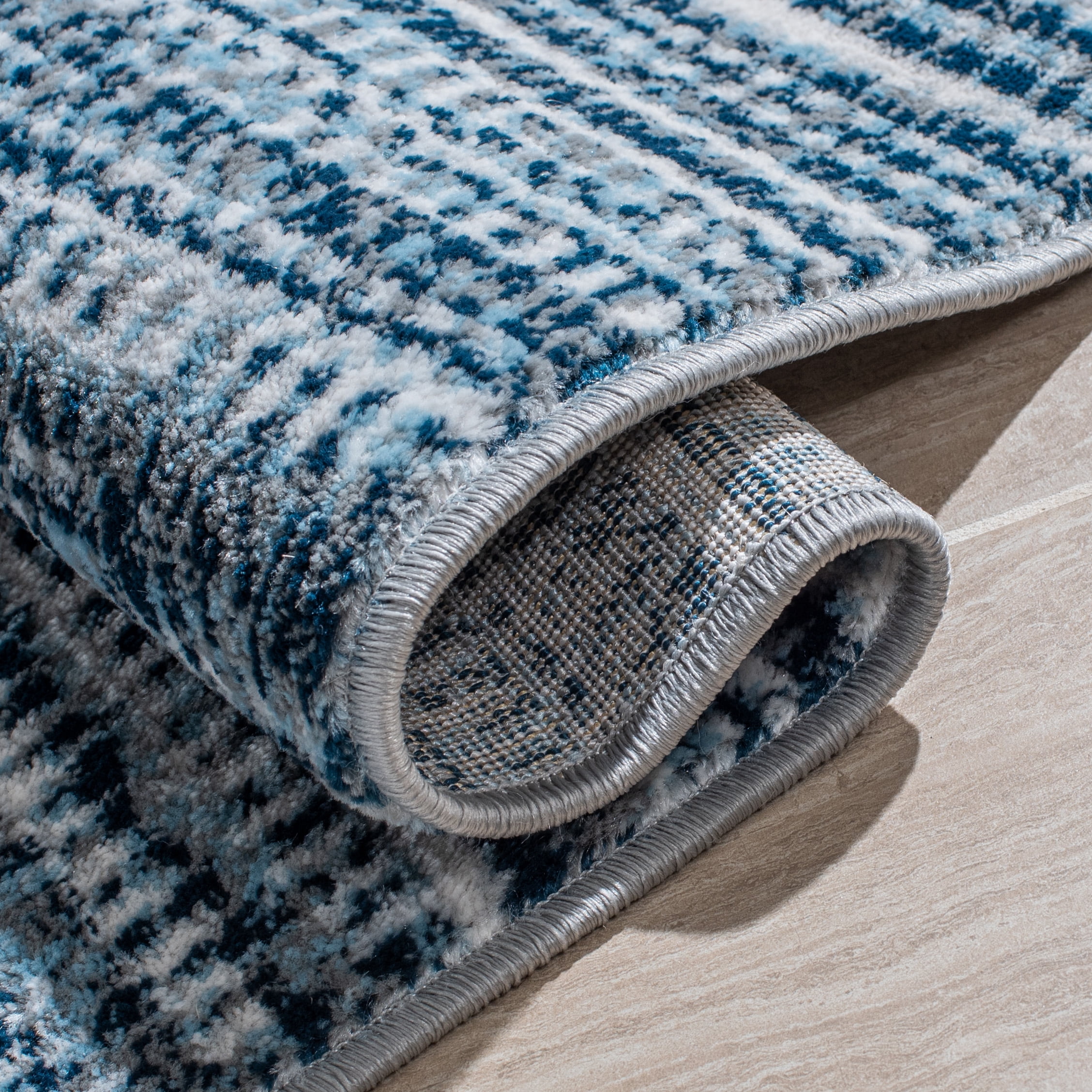 SAFAVIEH Lagoon Collection LGN243N Navy / Ivory Rug