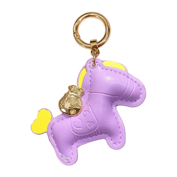 PPKVUFD Handmade Leather Horse Bag Charm - Kawaii Animal Charm for Handbags, Purse Bag Accessories Horse Keychain & Gift Idea