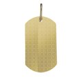 thumbnail image 2 of CZ Dog Tag Unisex Adult Pendant 10K Yellow Gold, All Sizes - Goldum NYC, 2 of 3