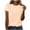 Beige, variant on Timegard Womens Summer Tops Casual Comfy Solid Color Basic Tee Crewneck Short Sleeve Loose Shirts Tops
