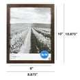 Mainstays 8x10 Linear Gallery Wall Picture Frame, Brown