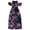 Blue - dtfloral, variant on I-N-C Womens Flutter Maxi Dress, Blue, 10
