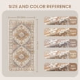 thumbnail image 5 of Roxstand 2'x6' Washable Runner Rug for Hallway Entrance Bedroom Entryway, Vintage Non Slip Stain Resistant Kitchen Rugs, Turmeric, 5 of 10