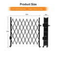thumbnail image 3 of 61" H×122" W Double Foldable Aluminum Security Gate - Black Portable Safety Barrier with 360° Casters, Retractable Expandable Fence for Driveway & Public Area, 3 of 7