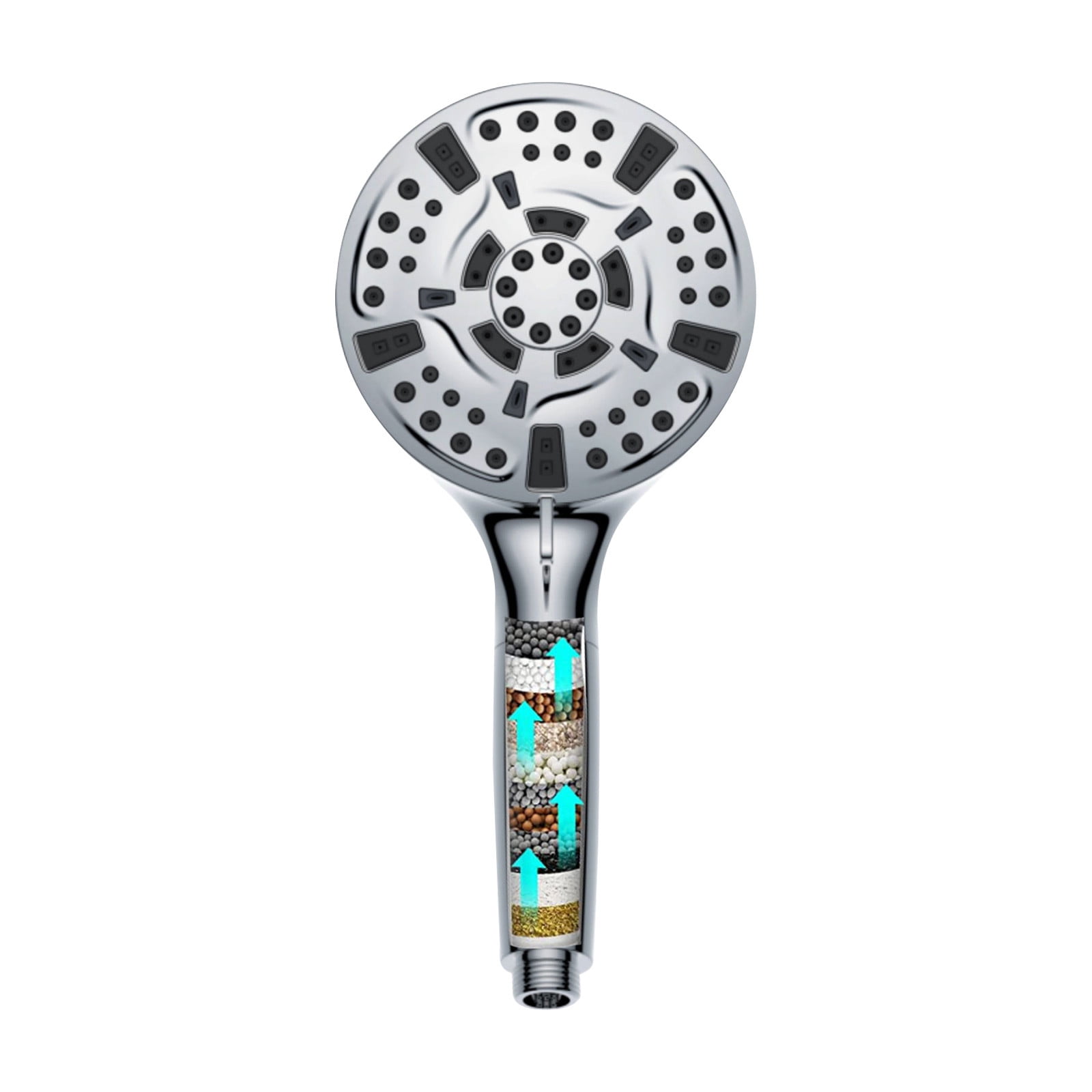Filtered Hard Water Showerhead With 10 Medium Patterns Back Outlet Sprayer Showerwater Sprayer Handheld Shower Set