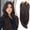 Dark brown, variant on Synthetic Hair Topper with Bangs 18 Inch Layered Toppers for Women with Thinning Hair 5.5" x 5" hand Tied Forehead Hairline 360° 3D Cover Wispy Synthetic Toppers Hair for Women Fiber Wiglets