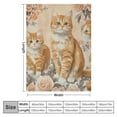 thumbnail image 4 of BCIIG Orange Cat Blanket for Couch,Bed,Sofa, Soft Cozy Orange Cat Throw Blanket for All Season Orange Cat Decor Orange Cat Gift, Flannel Plush Blanket Lightweight Comfy for Adult Kids   60x80in, 4 of 6