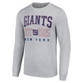 thumbnail image 2 of Men's Starter Heather Gray New York Giants Throwback Logo Long Sleeve T-Shirt, 2 of 3