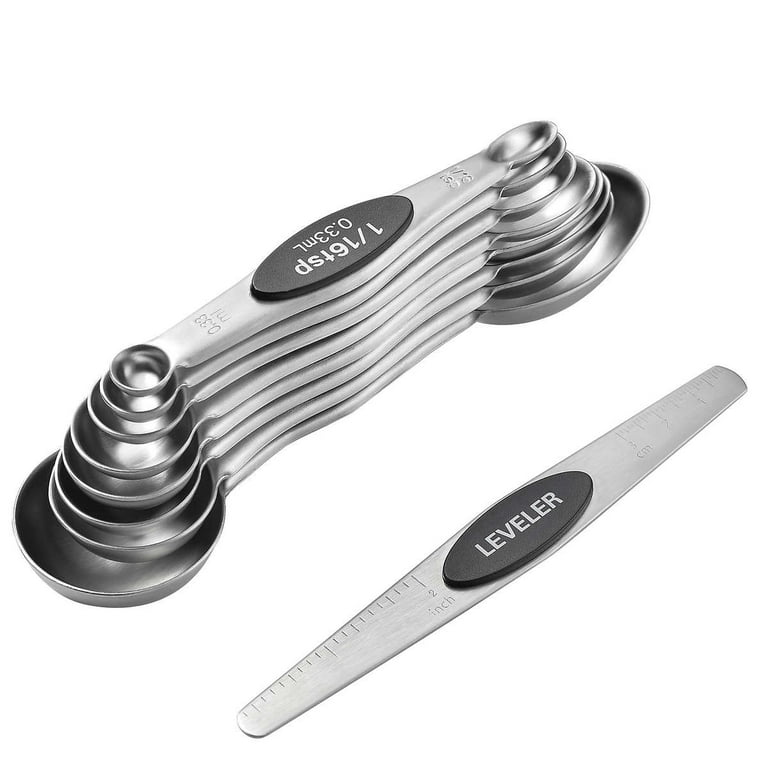 Narrow Stainless Steel Measuring Spoons – SKORDO