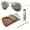 Polished Gold Frame | Polarized Silver/Blue Lens, variant on RB3025 AVIATOR CHROMANCE POLARIZED Pilot Shaped Sunglasses for Men & Women - Includes Official Rayban Eyewear Kit - Ideal Formal & Casual Wear Sunglasses - Silver/Blue Lens