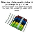 thumbnail image 4 of Labymos 10pcs/set Universal Micro Integrated Circuit Clamp SOP SOIC TSSOP TSOP SSOP MSOP PLCC QFP, 4 of 8