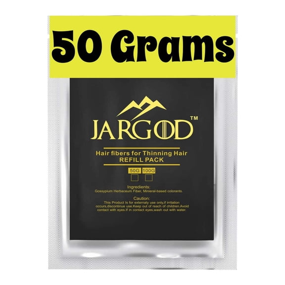 Hair Building Fibers - Refill bag 50g - Hair Loss Concealer For Thinning Hair- Refill Your Existing Fiber Bottle - Refill Pack by Jargod