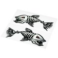 thumbnail image 4 of 2 Pieces Fish Mouth Stickers Skeleton Fish Stickers Fishing Boat Canoe Kayak Graphics Accessories, 4 of 6