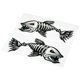 thumbnail image 4 of Pegatina 2 Piezas Peces Dientes Pegatinas Boca Pez Esqueleto Pegatinas Barco de Pesca Canoa Kayak Gr TOMSHOO Pegatina, 4 of 7