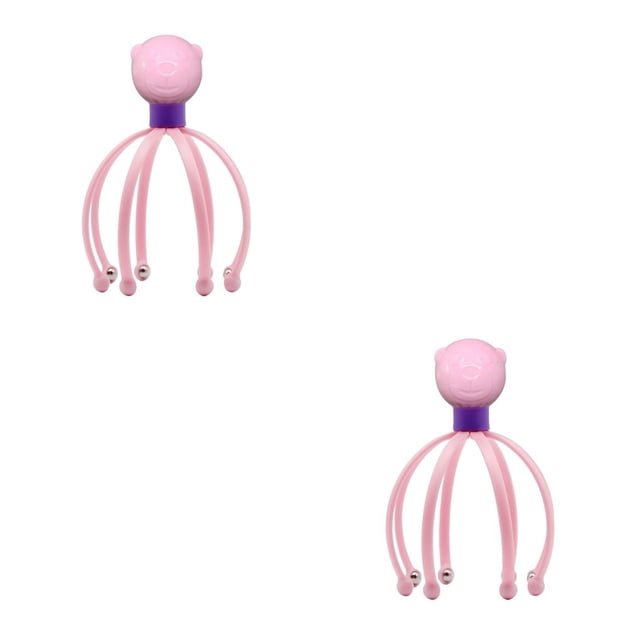 Minnieouse Masajeador de cabeza y cuero cabelludo, peine, rodillo de masaje para el cuello, garras de pulpo, bola magnética, herramienta para relajar el Type1 NO1 Minnieouse CBP153643