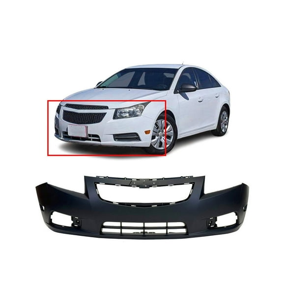 DCP Primed Front Bumper Cover For 2011-2014 Chevy Chevrolet Cruze Base LS LT LTZ