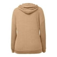 thumbnail image 7 of BFHHYA Kids Girls Ribbed Knit Hooded Sweatshirt Drop Shoulder Long Sleeve Pullover Casual Basic Top for Daily Commutes (4-14Y), 7 of 7