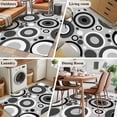 thumbnail image 5 of Black Grey Abstract Area Rugs 2.7'x5', Washable Small Throw Rugs for Kitchen Bedroom, Modern Geometric Polka Dot Indoor Outdoor Rug Non-Slip Low Pile Carpet Runner Reversible Floor Mats, 5 of 8
