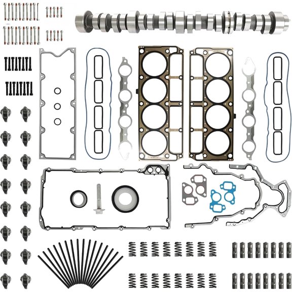 Gen IV LS Camshaft Kit Camshaft Lifters Rocker Arm Valve For Chevrolet Express 3500 GMC Yukon Savana 5.3L V8 2007-2013
