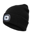 thumbnail image 1 of Gorro LED recargable por USB, 4 luces LED manos libres Flashli, 1 of 5