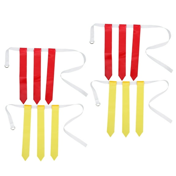 YUNLIGHTS 4Pcs Reusable Football Flag Belt Adjustable for Teens Football Training Use