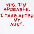 thumbnail image 2 of CafePress - Adorable Like My Aunt Infant Bodysuit - Baby Light Bodysuit, Size Newborn - 24 Months, 2 of 4