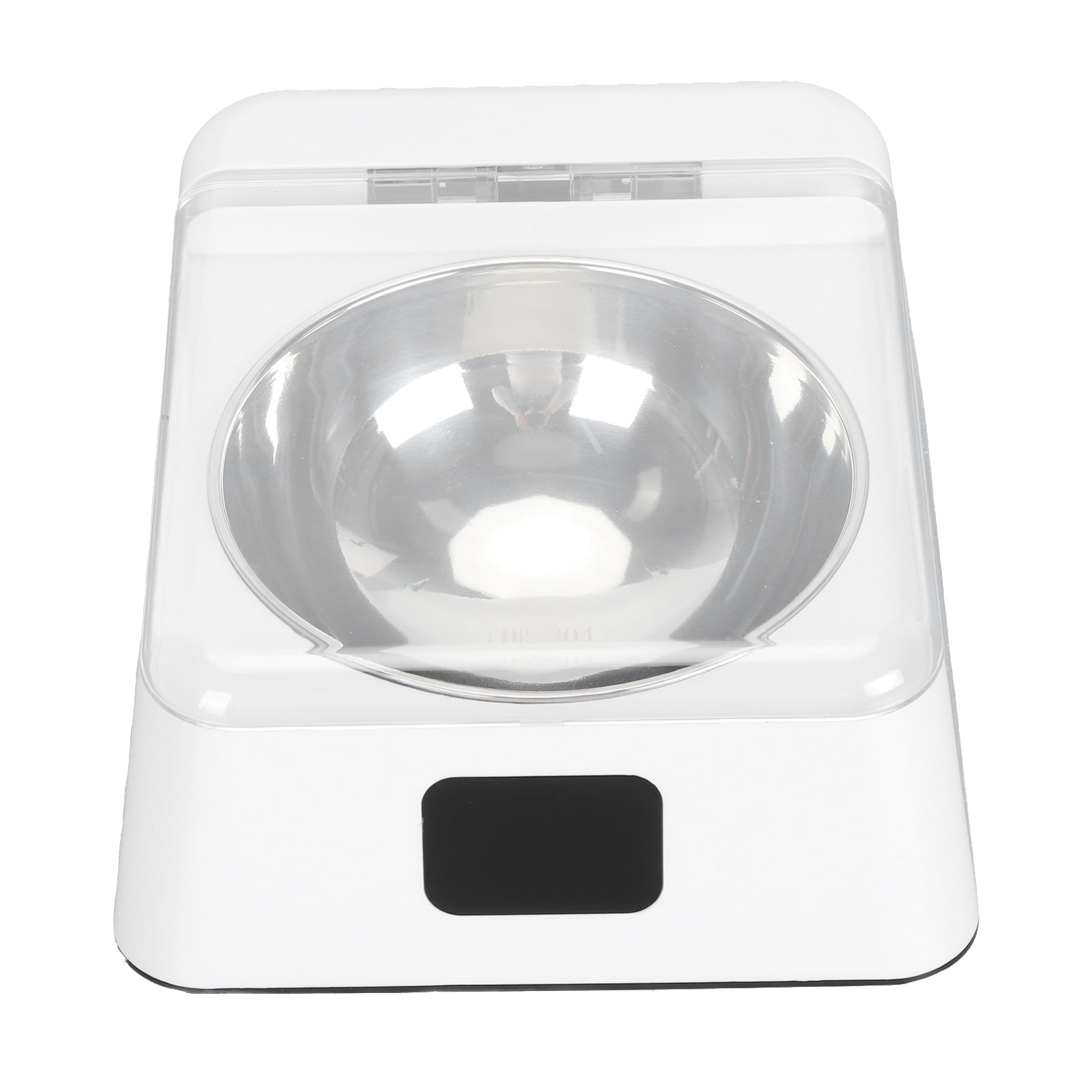 Suodoka Automatic Cat Feeder with Infrared Sensor Cover, Removable Stainless Bowl, Battery Powered Intelligent Opening Lid Dog Feeder, 8.3 inches / 21 cm