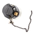 thumbnail image 3 of TKSE E27 Portalámparas Vintage, zócalo de luz Vintage de Aluminio con Cadena de tracción Lámpara Mesa de Escritorio Soporte iluminación Base de Tornillo,Montaje de zócalo Colgante de Bricolaje(Negro), 3 of 5